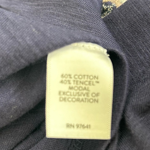 J JILL Embroidered v-neck tunic MP - Picture 5 of 7